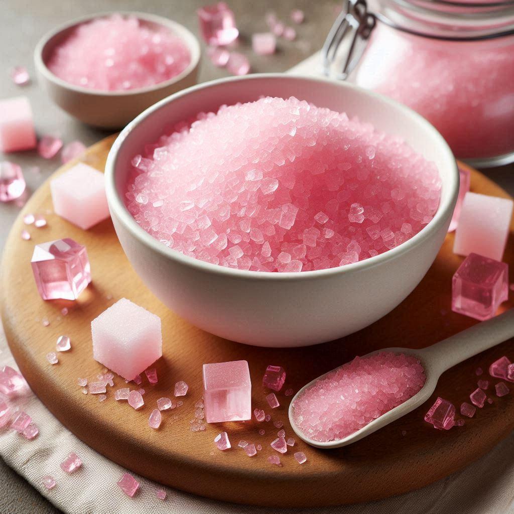 Pink Sugar Crystal Soy Melts and Candles